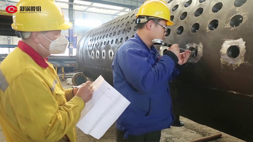 做好質(zhì)量把關，汽包脹接孔質(zhì)檢